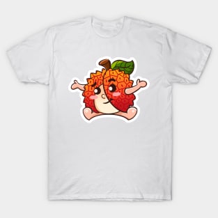 Have no choice but optimistic faces fruit lychee T-Shirt